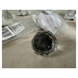 9 New Glass Faceted Drawer / Cabinet Knobs