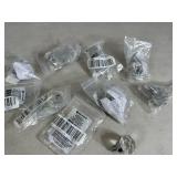9 New Glass Faceted Drawer / Cabinet Knobs
