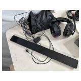 Assorted Electronics, DVD Player, HDMI Cord, Wireless Headset, and More