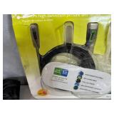 Assorted Electronics, DVD Player, HDMI Cord, Wireless Headset, and More