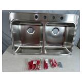 New Kindred Double Stainless Steel Sink