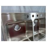 New Kindred Double Stainless Steel Sink