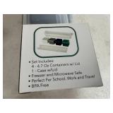 Assorted Fridgemate Food Storage Containers, Lunch Containers, Etc