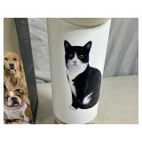 New Serengeti Vacuum Insulated Stainless Steel Water Bottle - Black and White Cat