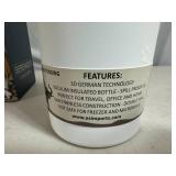 New Serengeti Vacuum Insulated Stainless Steel Water Bottle - Black and White Cat