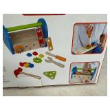 New Hape 17 pc Fix-It Tool Box Play Set