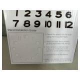 New 20 inch Floating Wall Clock - Peel and Stick