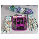 New Garden Gloves, Belt, and Collapsible Bucket