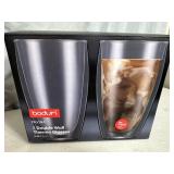 New Bodum 2 Piece Set Pavina Double Wall Thermo Glasses - 15 oz