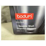 New Bodum 2 Piece Set Pavina Double Wall Thermo Glasses - 15 oz