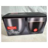 New Bodum 2 Piece Set Pavina Double Wall Thermo Glasses - 8 oz.