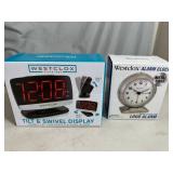 2 New Westclox Alarm Clocks
