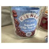 5 New Kilner Flip Top Storage Jars with Extra Replacement Seals