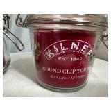 5 New Kilner Flip Top Storage Jars with Extra Replacement Seals