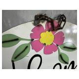 Recycled Metal Sign - Welcome Spring
