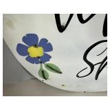 Recycled Metal Sign - Welcome Spring