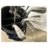 Wilson Golf Bag With Assorted Golf Clubs