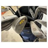 Wilson Golf Bag With Assorted Golf Clubs