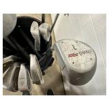 Wilson Golf Bag With Assorted Golf Clubs