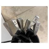 Wilson Golf Bag With Assorted Golf Clubs