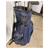 Wilson Golf Bag With Assorted Golf Clubs