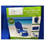 New Backpack Beach Chair with Cooler
