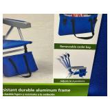 New Backpack Beach Chair with Cooler