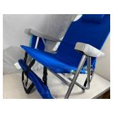 New Backpack Beach Chair with Cooler