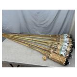 6 New Bamboo Tiki Torches