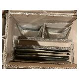 12PCS Mainstays Square Clear Glass Dinnerware Set