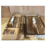 LOT OF 2 2PCS The Pioneer Woman Painted Meadows 26-Inch x 14-Inch Ceramic Rolling Pin with Holder