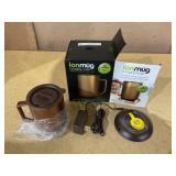 ionMug & Charging Coaster, 12oz. Stainless Steel Self Heating Coffee Mug with Lid