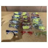 LOT OF 24 Kids Protective Safety Glasses | Impact and Ballistic Resistant Lens, Clear Polycarbonate Lens Color Temple, Child Youth Size