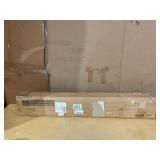 2PCS Fuqing White Floating Shelves, Solid Wood Wall Mounted Shelves