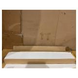 2PCS Fuqing White Floating Shelves, Solid Wood Wall Mounted Shelves