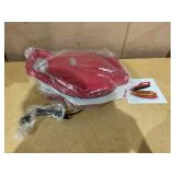 Dash 12" Pizza Griddle, Red - Personal Pizza Maker with Dual Cooking Surfaces, Nonstick & 450°F Heat