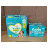 LOT OF 2 Pampers Size 1 & N