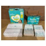 LOT OF 2 Pampers Size 1 & N