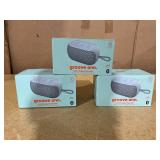 LOT OF 3 Onn. Small Rugged Speaker with Bluetooth Wireless Technology