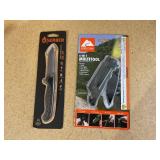 LOT OF 2 Ozark Trail 6-in-1 Multi Tool & Gerber Gear EVO Mid Tanto Pocket Knife