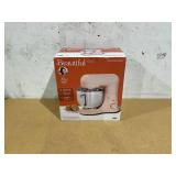 Beautiful 5.3 Qt Stand Mixer, Rose with Flat Beater, Dough Hook, Balloon Whisk