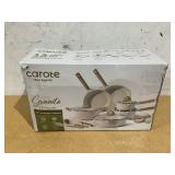 13PCS Carote Ceramic Pans and Pots Set, Industion Kitchen Non-Stick Cookware Sets