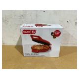 Dash 12" Pizza Griddle, Red - Personal Pizza Maker with Dual Cooking Surfaces, Nonstick & 450°F Heat