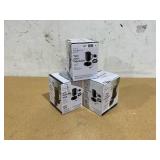 LOT OF 3 Mainstays Warming Coffee Mug, 12oz. Stainless Steel Coffee Mug with Mug Warmer Coaster and Lid