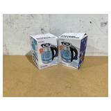 LOT OF 2 Chefman Fast Boiling 1.8L Electric Glass Kettle, Removable Tea Infuser, LED Lights, Stainless Steel