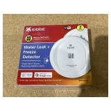 2PCS Kidde Battery Operated Smart Water Leak Detector & Freeze Alarm with Wi-Fi