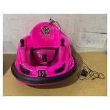 6V Pink Glow Bumper Car, Battery Powered Ride on for Children by Flybar, Ages 1.5+, 66lbs, 1mph