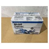 4PCS Mobil Delvac 1300 Super Heavy Duty Premium Synthetic Blend Diesel Engine Oil 15W-40, 1 Gallon