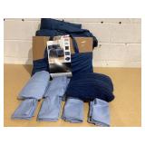 Mainstays 10 Piece Navy Bed in a Bag Comforter Set with Sheets, Full