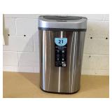 Nine Stars 21.1 Gallon Trash Can, Motion Sensor Touchless Kitchen Trash Can, Stainless Steel